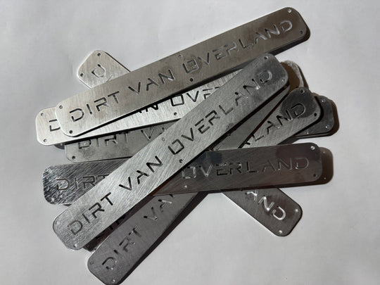 Dirt Van Overland Logo Plate