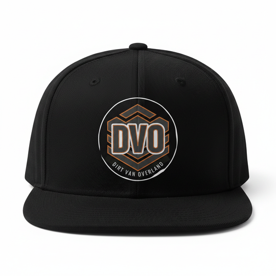 Dirt Van Overland Flat Peak Cap Front